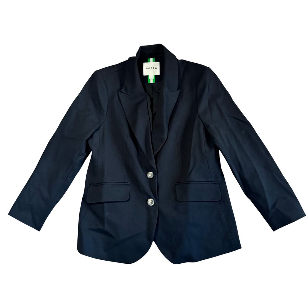 Boden Marylebone Ponte Blazer Women’s Black 2 Button Career Jacket - 12P - Picture 3 of 10